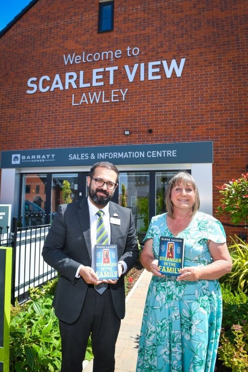 Barratt Homes support Diane Saxon local author
